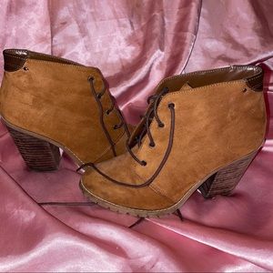 Tan/Brown Booties 7.5